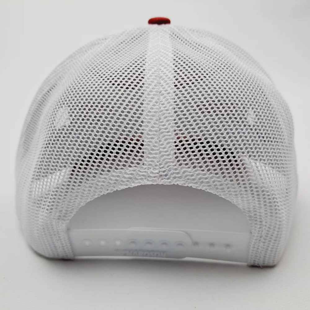 GMC Embroidered Patch Richardson 112 Trucker Mesh Snapback Cap Hat Red